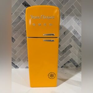 Veuve Clicquot Smeg Mini Fridge Collector’s Tin in Orange